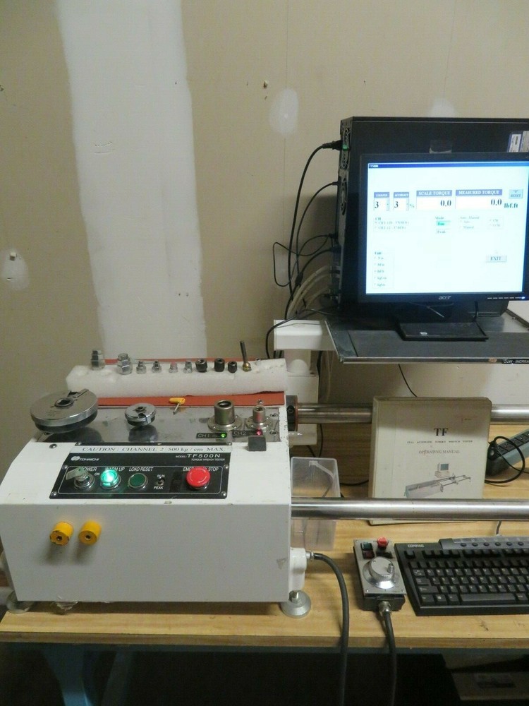 Tohnichi TF-500N Automatic Torque Wrench Tester Calibrator Computer Based