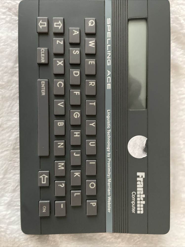 Franklin Computer Spelling Ace Linguistic Technology Model #SA 98 Tested