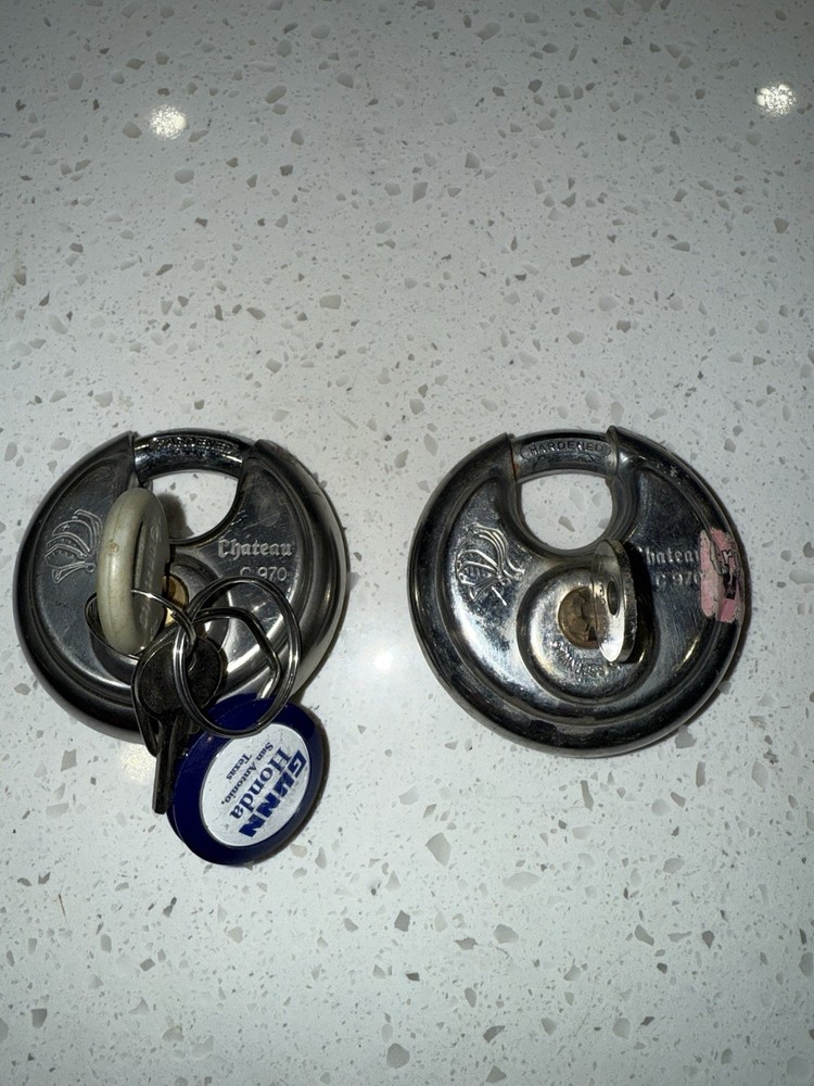 2 Chateau C-970 Hardened Padlocks