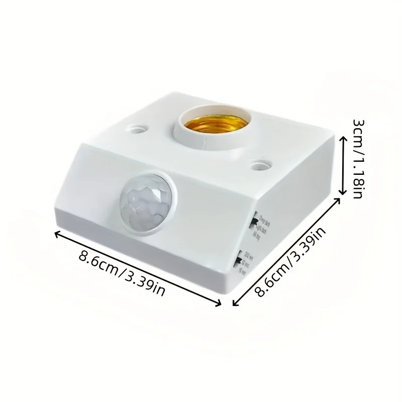 5Pcs E26/E27 PIR Motion Sensor Light Socket 50W Infrared Lamp Holder