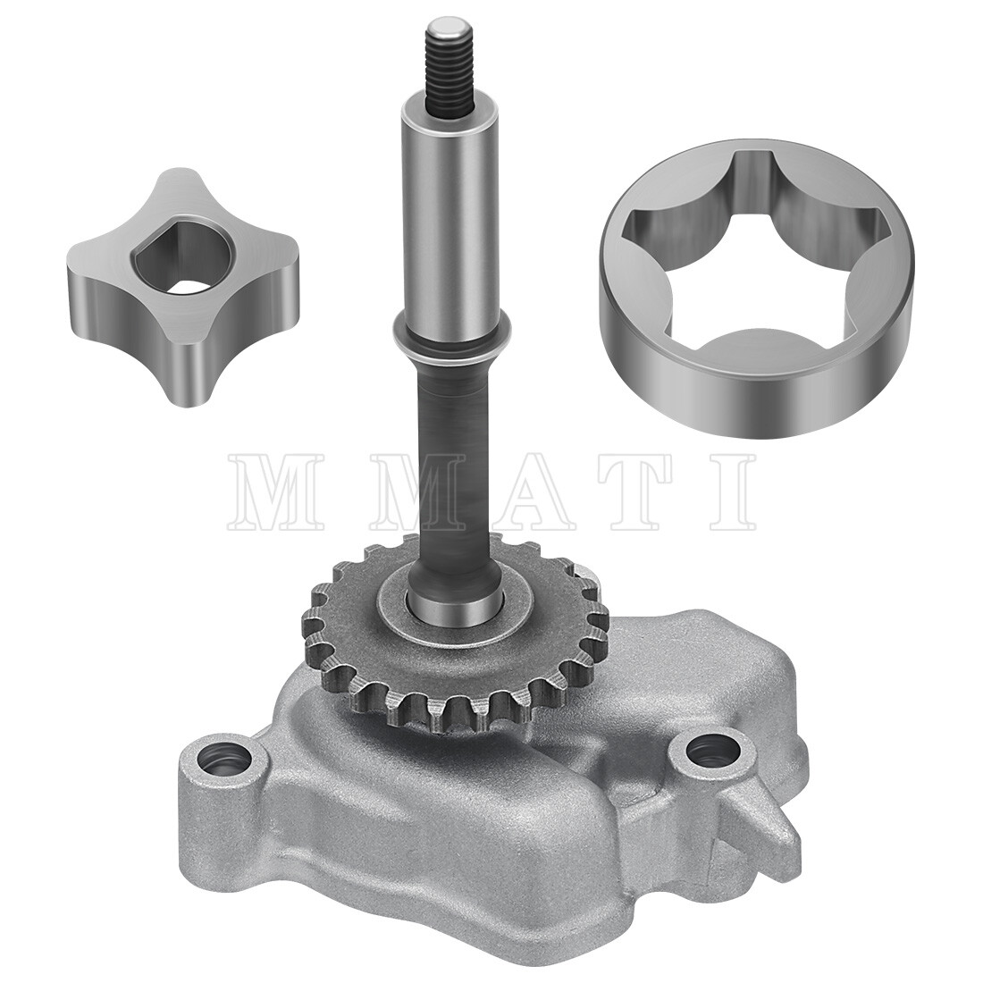 Oil Pump w/ Rotor Shaft Assembly for Kawasaki KVF650 KVF750 KVF700 KRF750 KFX700