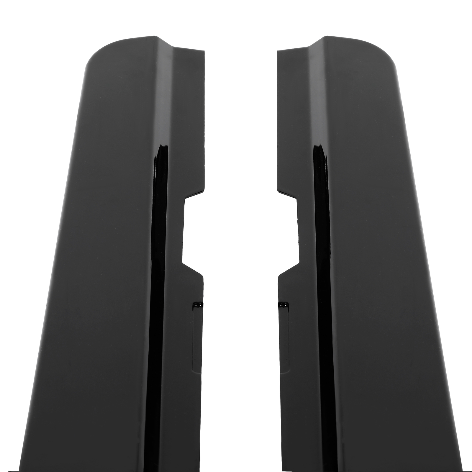 Side Skirts Extension For 2010-15 Chevy Camaro SS LS LT Gloss Black Rocker Panel