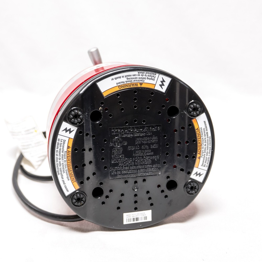 KitchenAid E105402 Food Chopper Processor Base Motor Red Replacement Part