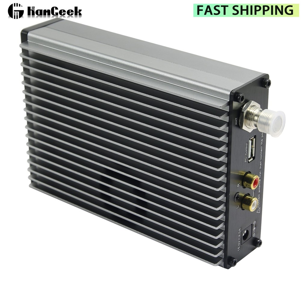 CZE-15B Stereo FM Transmitter PC Control Wireless Broadcast Radio+ Power Adapter