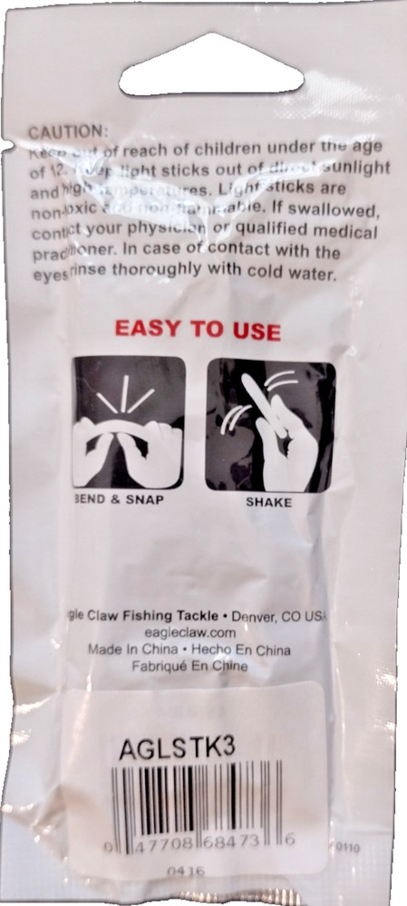 Eagle Claw Rod & Float 3" Light Sticks