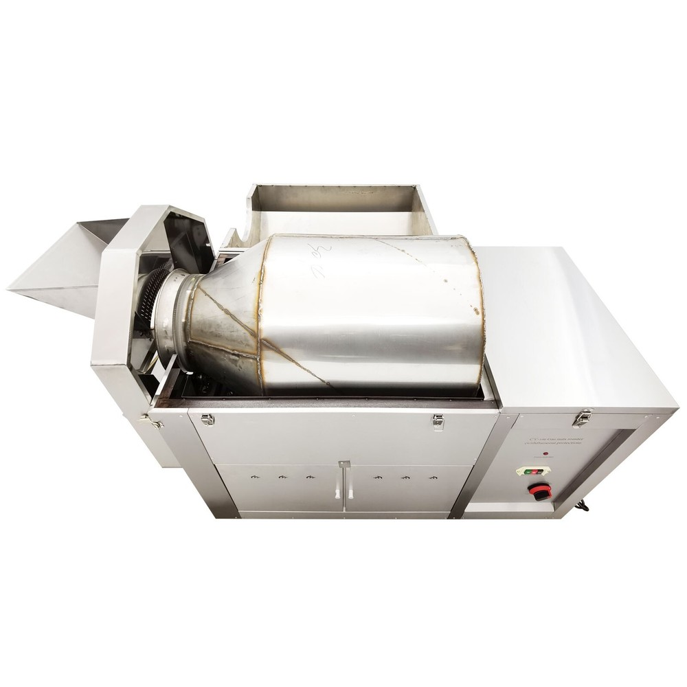 Automatic Coffee Bean Nut Roaster Roller Roasting Frying Machine 50kg 220V
