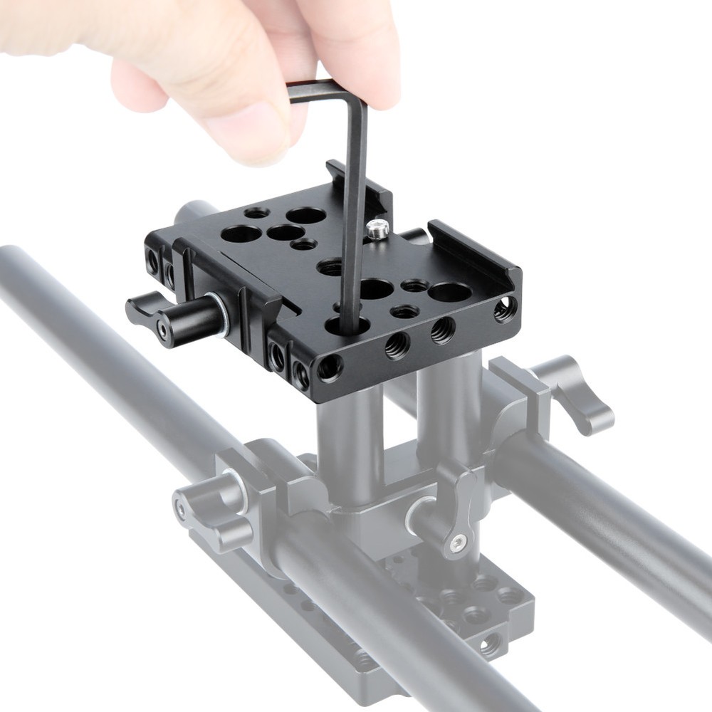 NICEYRIG Quick Release Manfrotto Standard Base Plate Clamp for Camera Rig Tripod