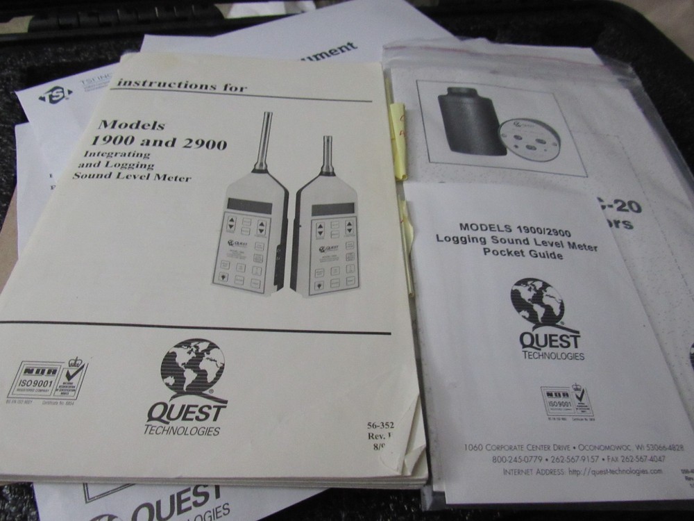 Quest Noise Dosimeter Model 2900