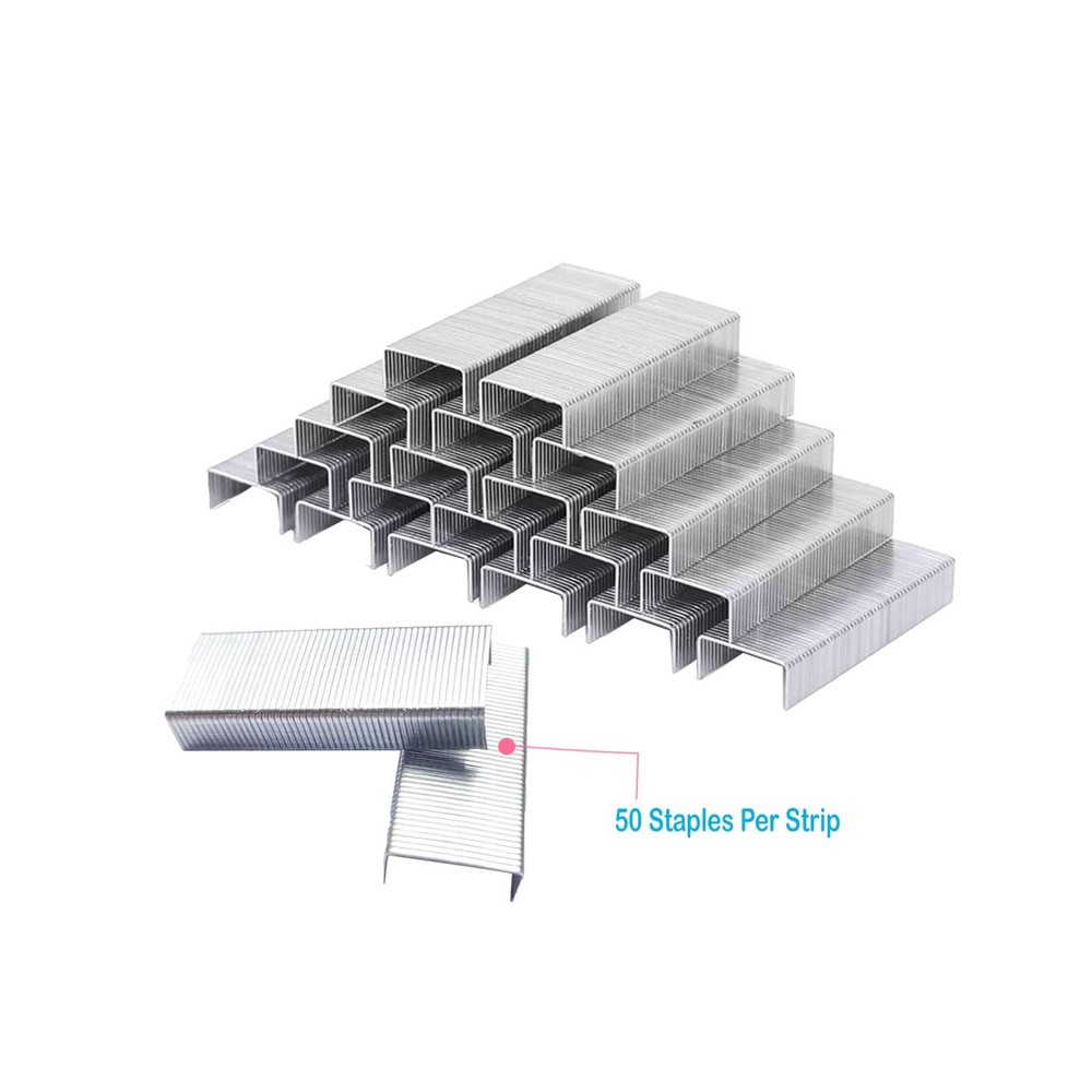 Mini Stapler Staples Number Ten Size Silver Staple Pack