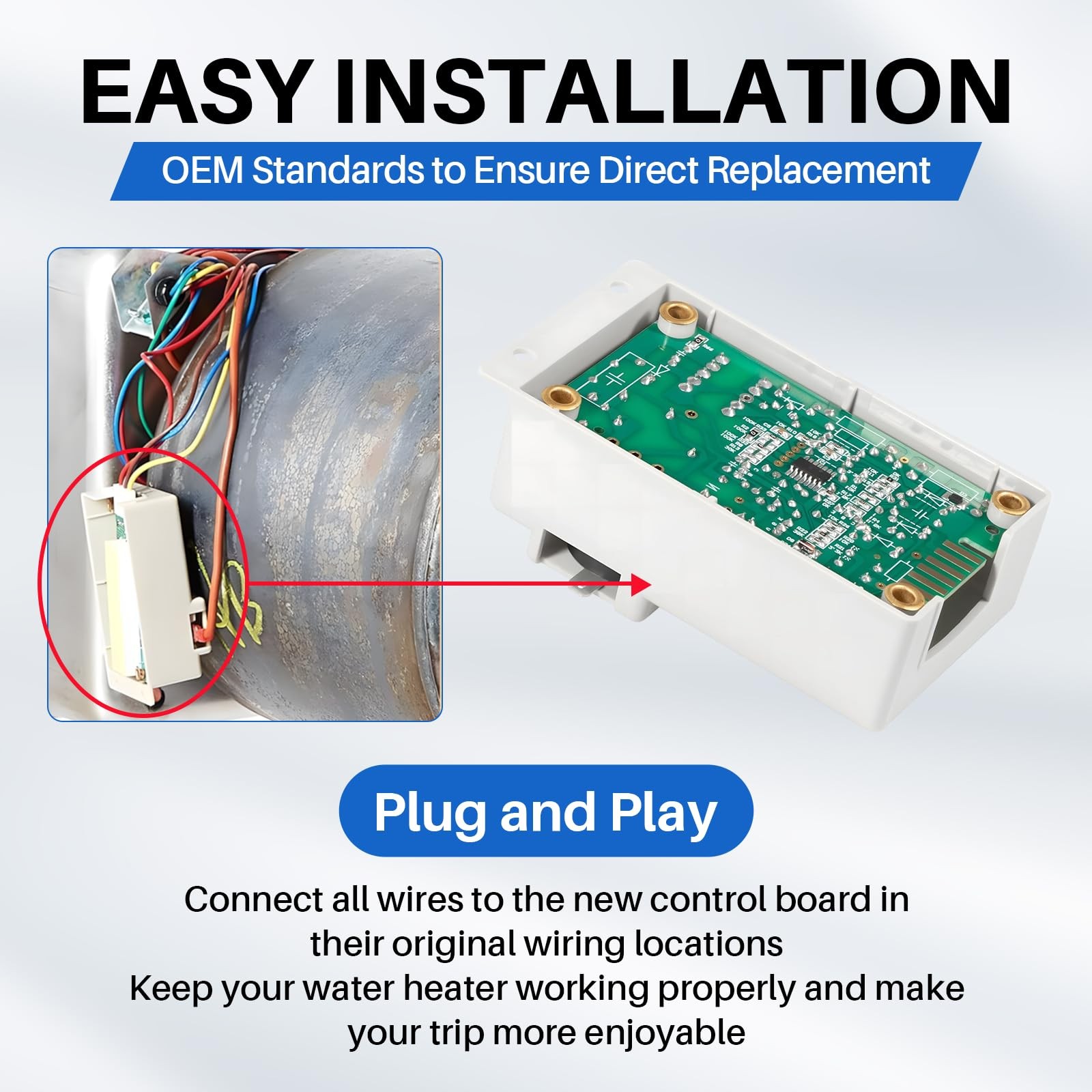 Lrichy 520814 RV Water Heater Ignition Control Module Board 520814