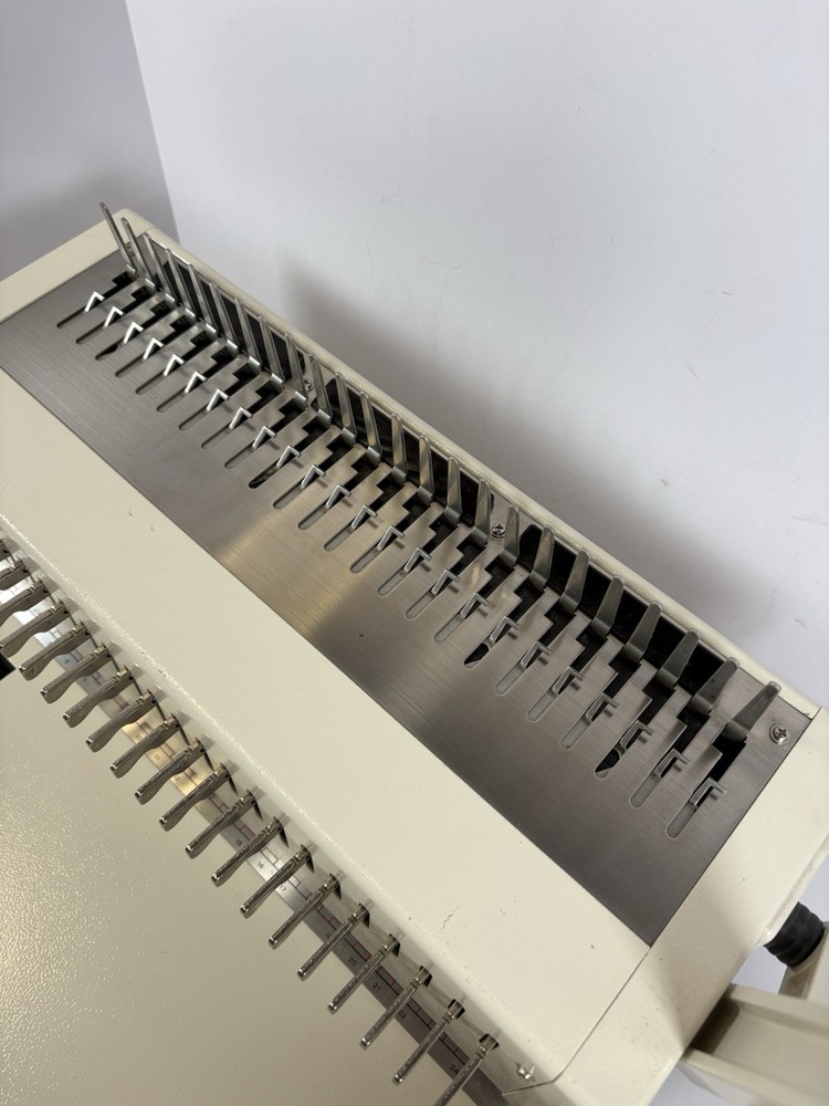 Megabind-1 Manual Comb Binding Machine Paper Punch Binder Office Untested
