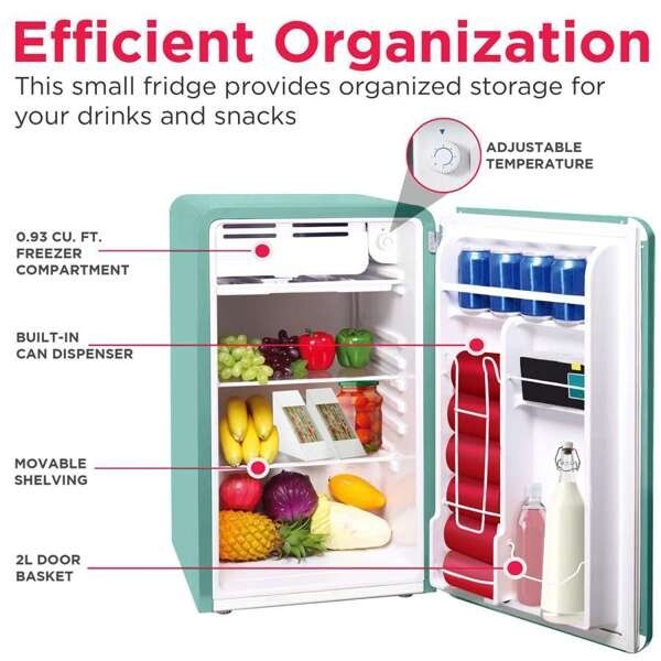 Frigidaire, 3.2 Cu. Ft. Retro Compact Refrigerator, Mint