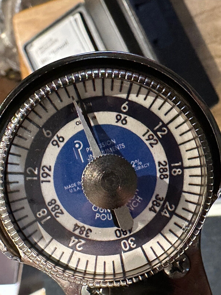 Precision Instruments Torque Driver DS1F480CZHM 1/4 In Dr Dial Indicating Driver