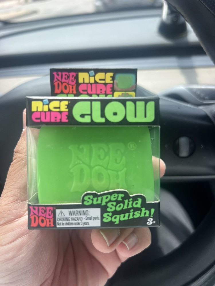 GREEN NEEDOH GLOW NICE CUBE! NEW! SUPER SOLID SQUISH!