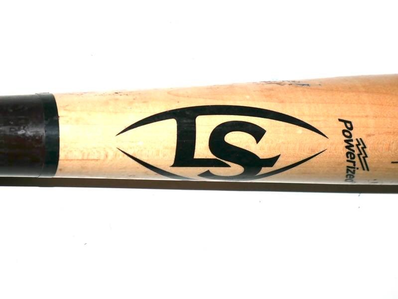 LUKE WADDELL GWINNETT STRIPERS GAME USED LOUISVILLE SLUGGER C271S BAT BRAVES