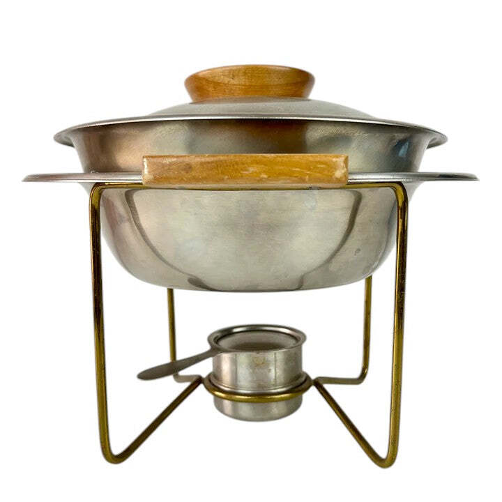 Vintage Wood Handled Chafing