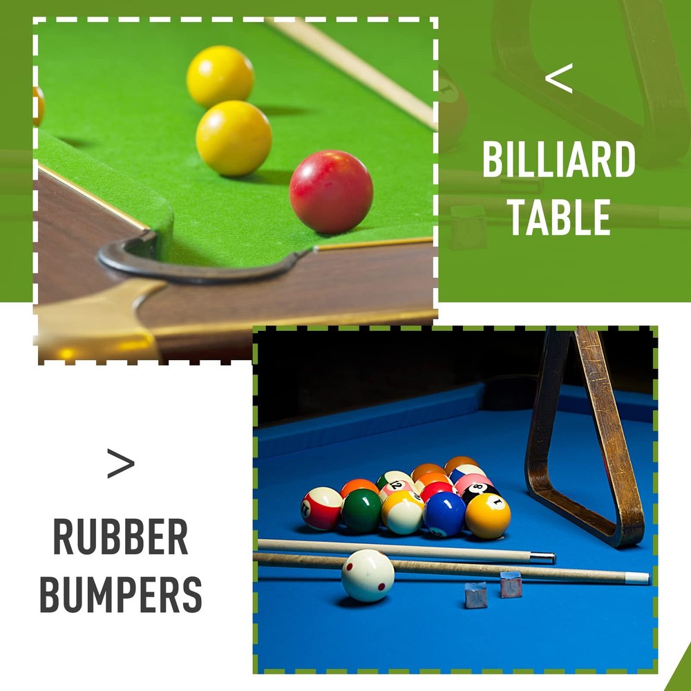 6Pack K66 Rubber Bumpers Pool Table Bumpers Replacement Pool Table Rail Cushions