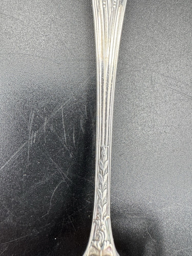 Vintage Spain Silver Plate Pierced Pastry Server Shell Handle Petit Fours