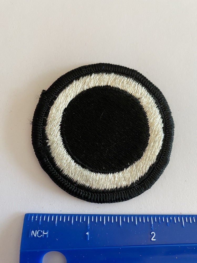 US Army 1st Corps White Black Circle INV5466