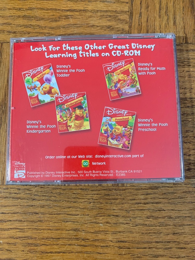 Disney Winnie The Pooh Computer Software
