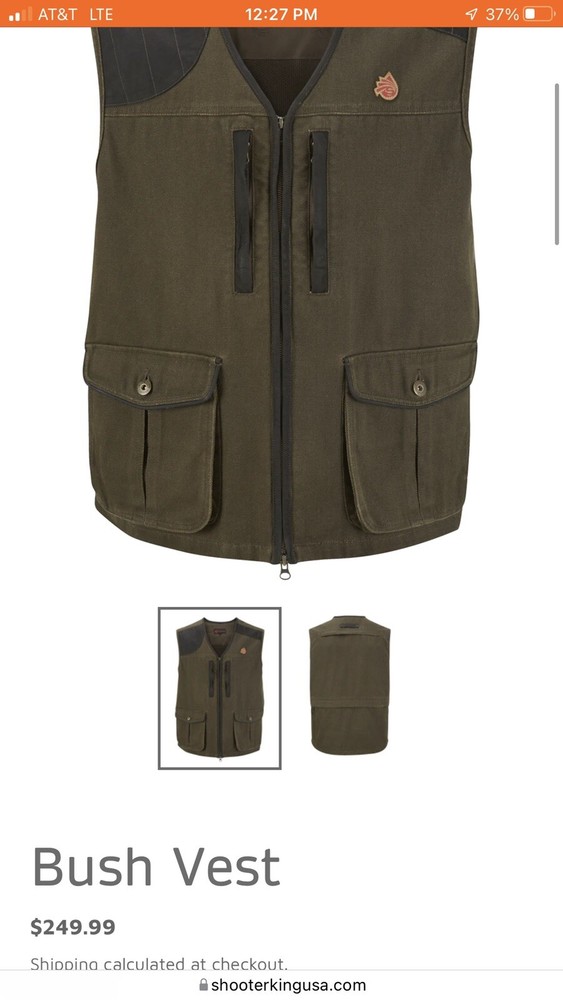 Shooterking Bush Vest Size L