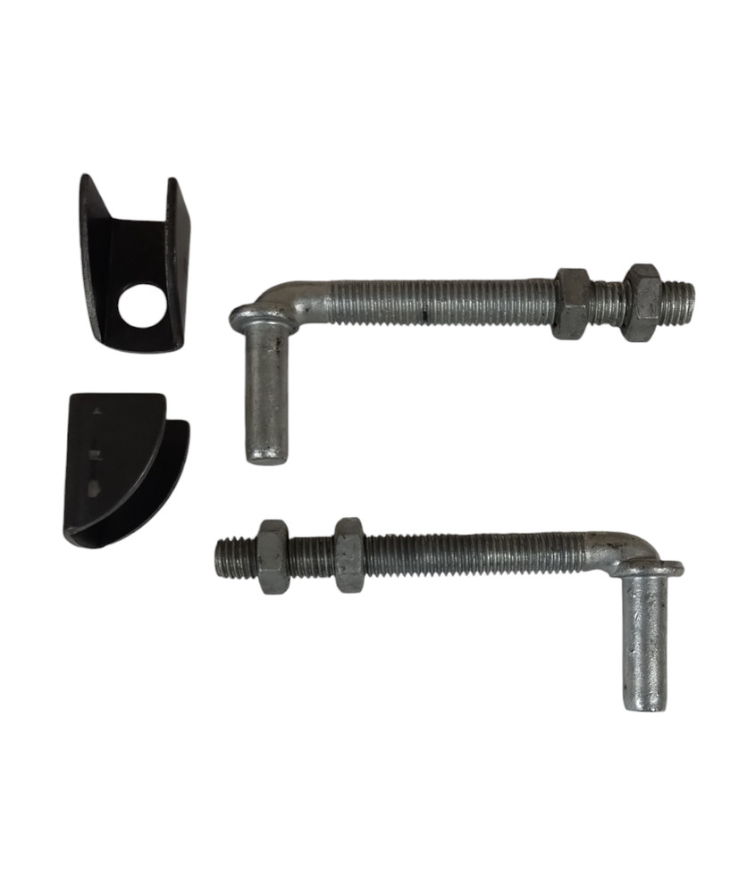 Adjustable J-Bolt with Bat Wing Hinges (Pair)