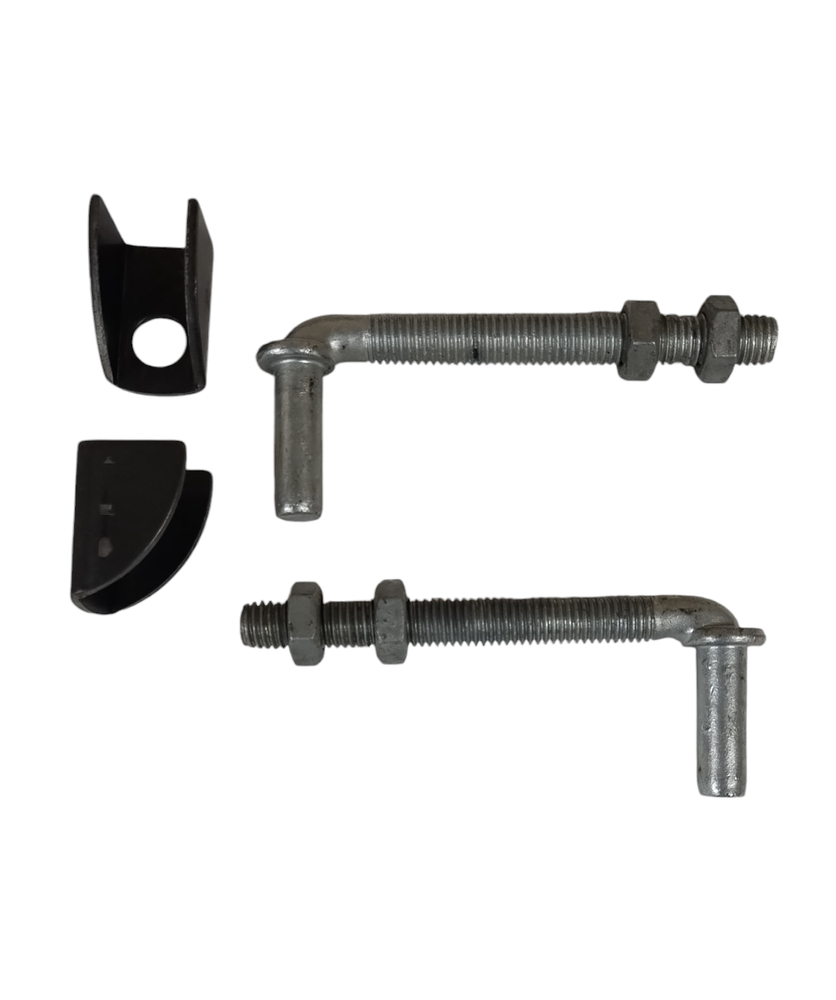 Adjustable J-Bolt with Bat Wing Hinges (Pair)