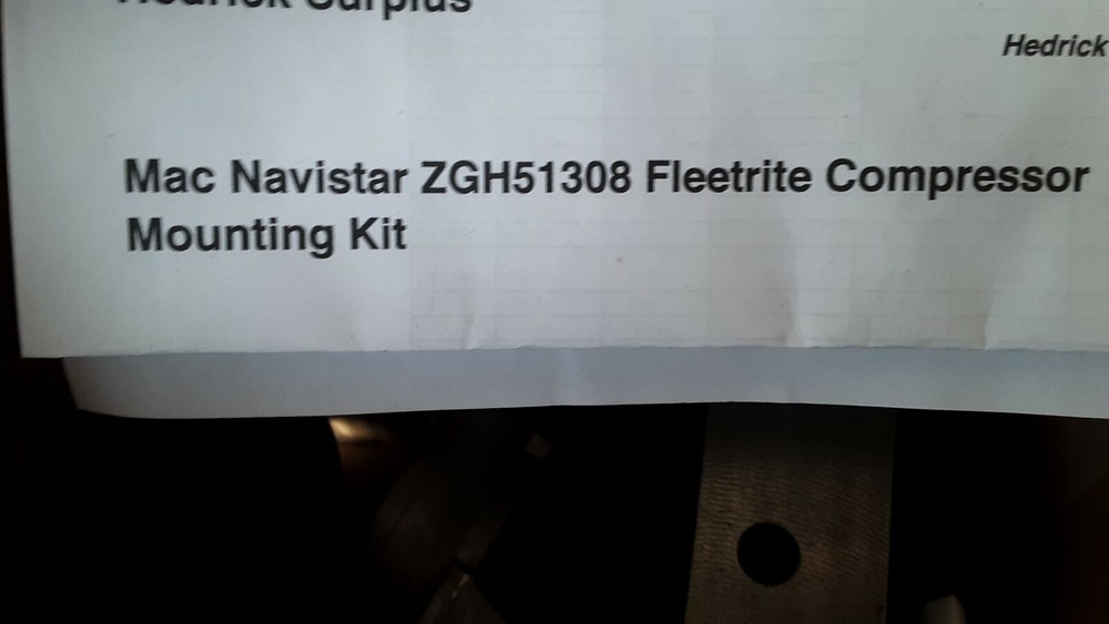 Fleetrite Compressor Mounting Kit (ZGH51308) #A252