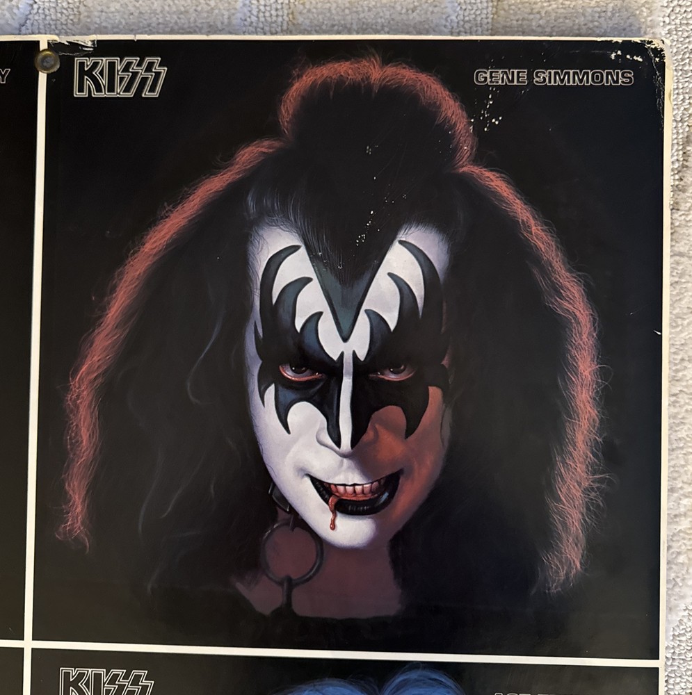 KISS Gene Paul Ace Peter 1978 Solo Albums Promo Aucoin Vintage 23X23 Promotional