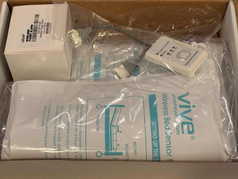 Vive - Wireless Bed & Chair Sensor Alarm Pads - Bluetooth-Enabled Transmitters