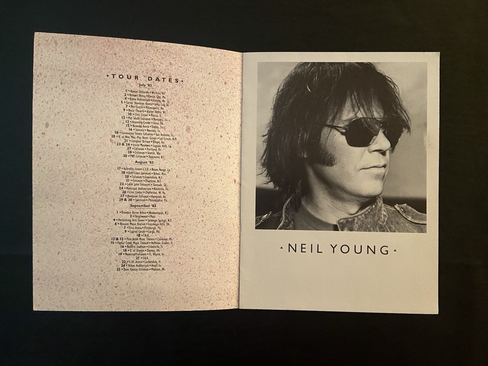 Neil Young & The Shocking Pinks - 1983 Concert Tour Program