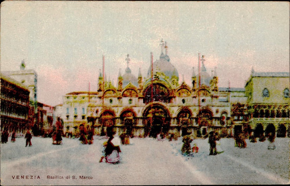 Postcard Venice St. Mark's Basilica postcard