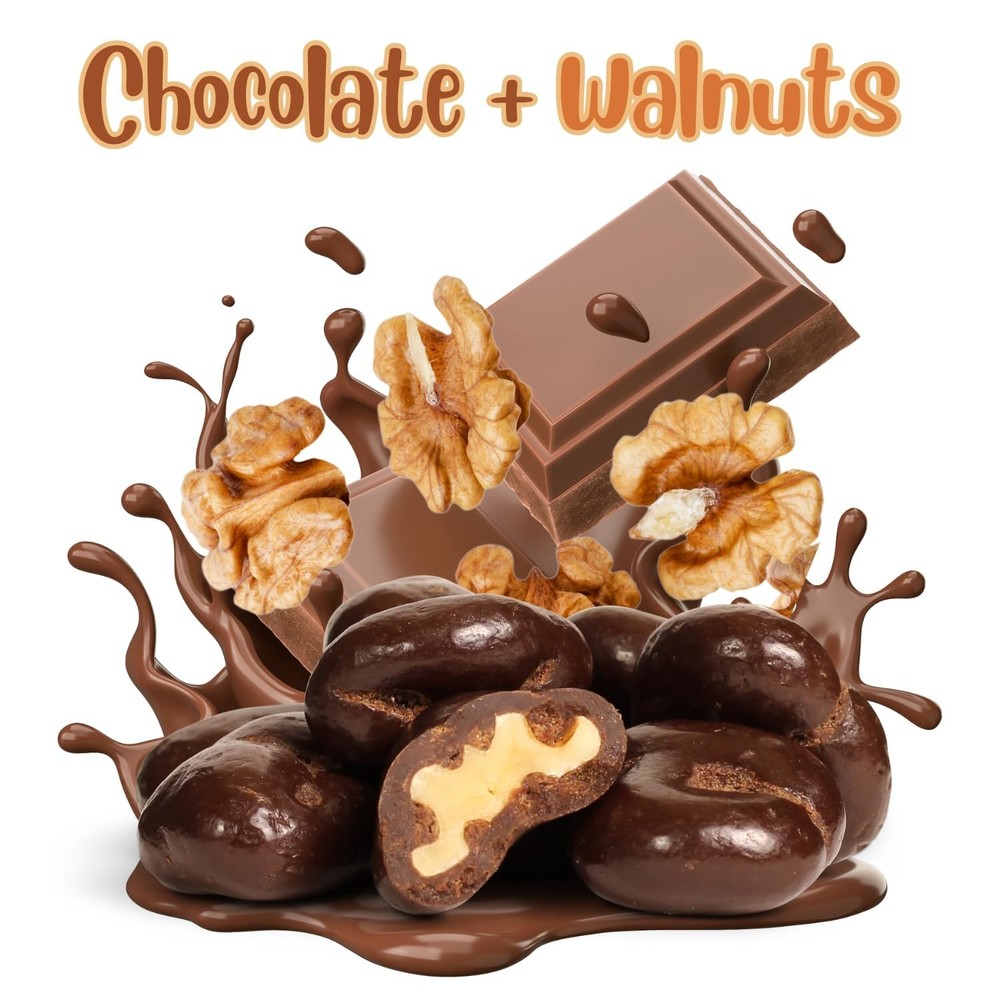 Dark Chocolate Covered Walnuts by It's Delish 12 Oz