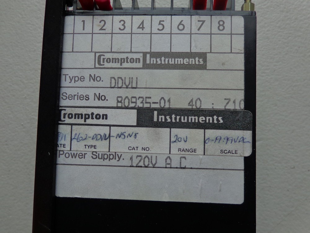 Compton 262 DDVU Digital Panel Meter Counter 120VAC