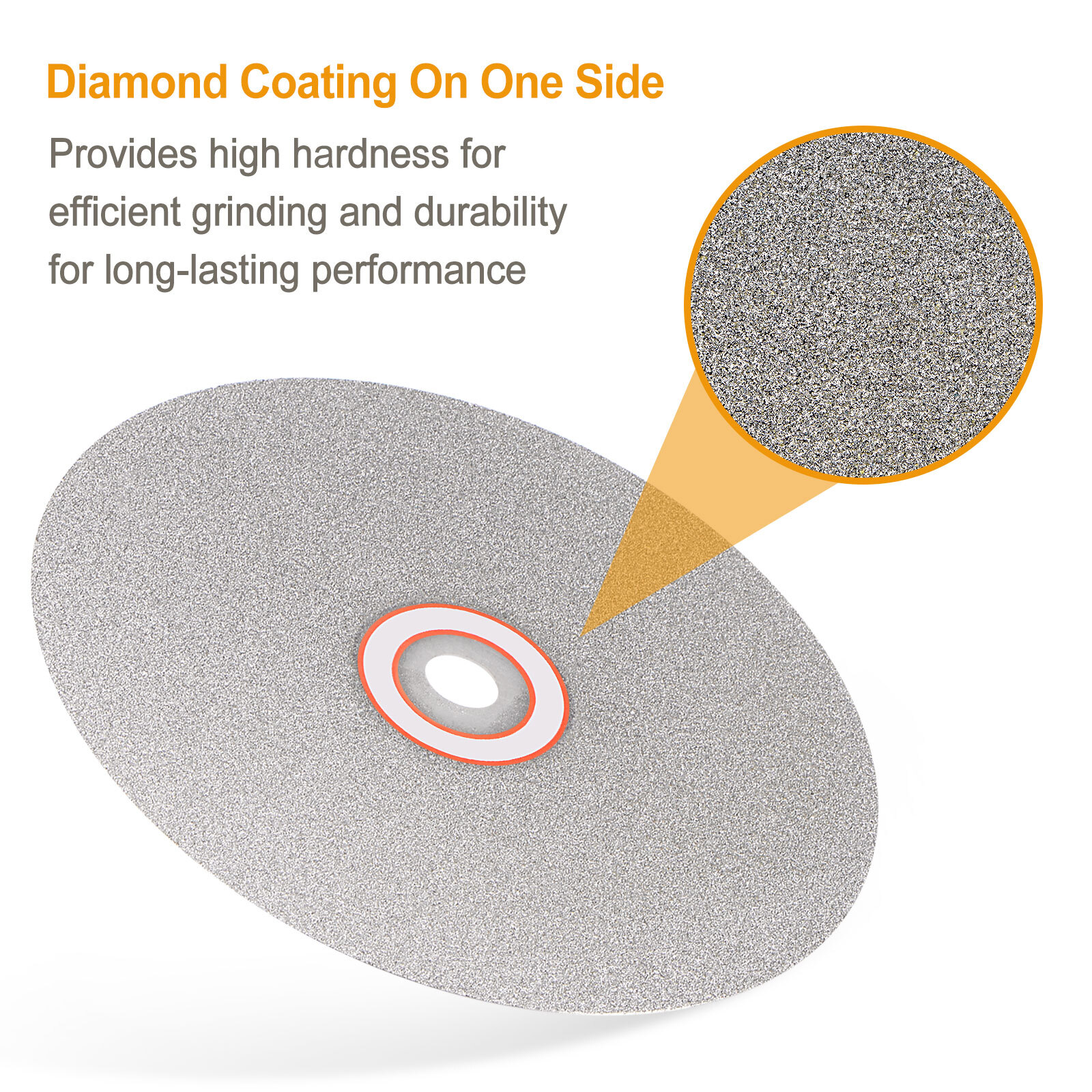 Diamond Flat Lap Disc Set 4x5/8Inch Arbor 600/1200/2000/3000 Grit Grinding Wheel