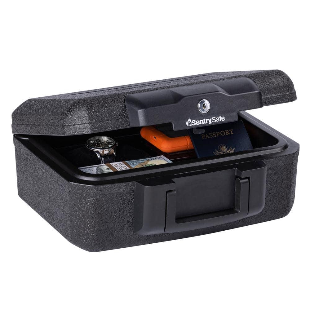 Fireproof Safe Box Document Lock Box Small Portable UL ETL Key Handle 0.18 Cu Ft