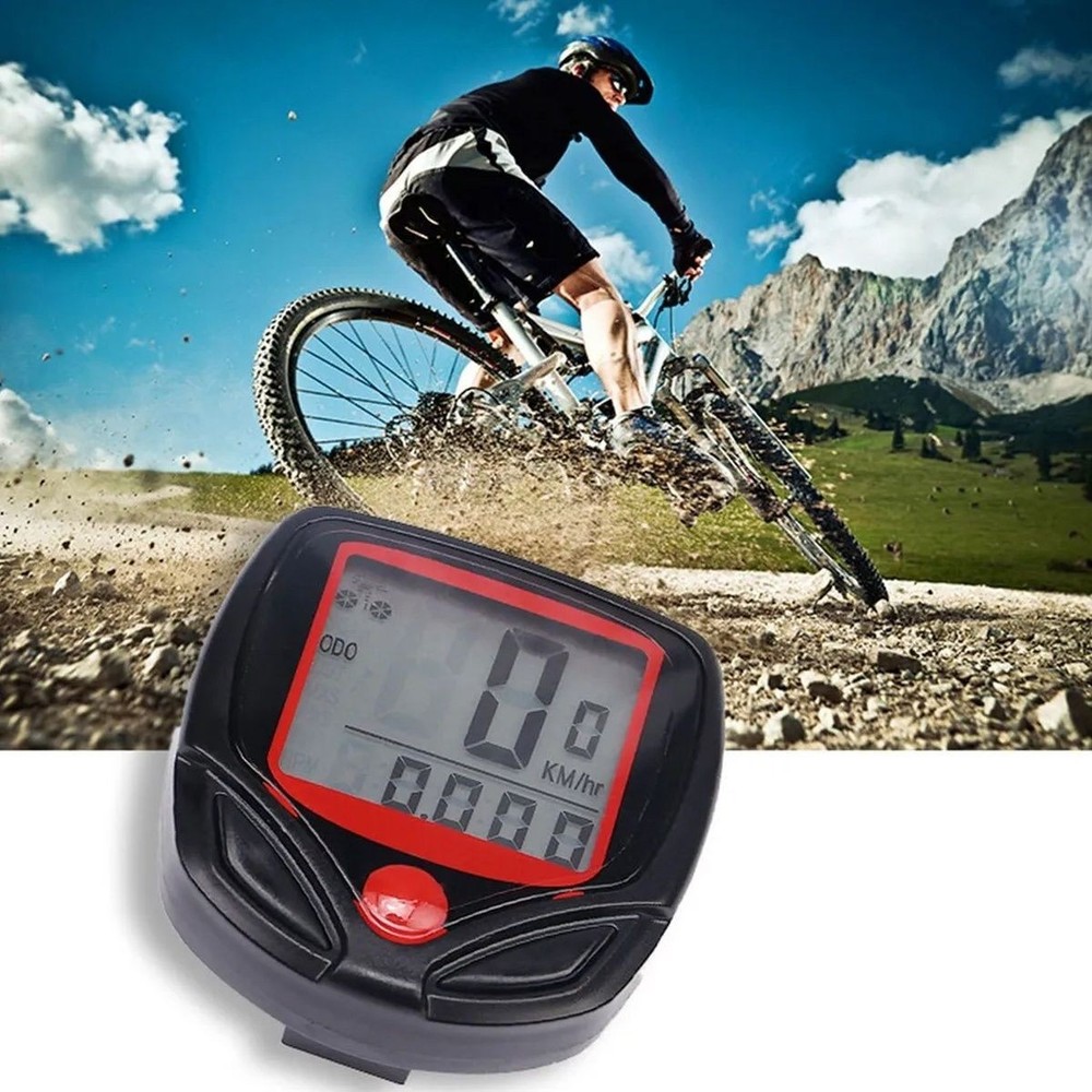 Bicycle Computer BN-518 Wired Waterproof Bike Speedometer with LCD Backlight
