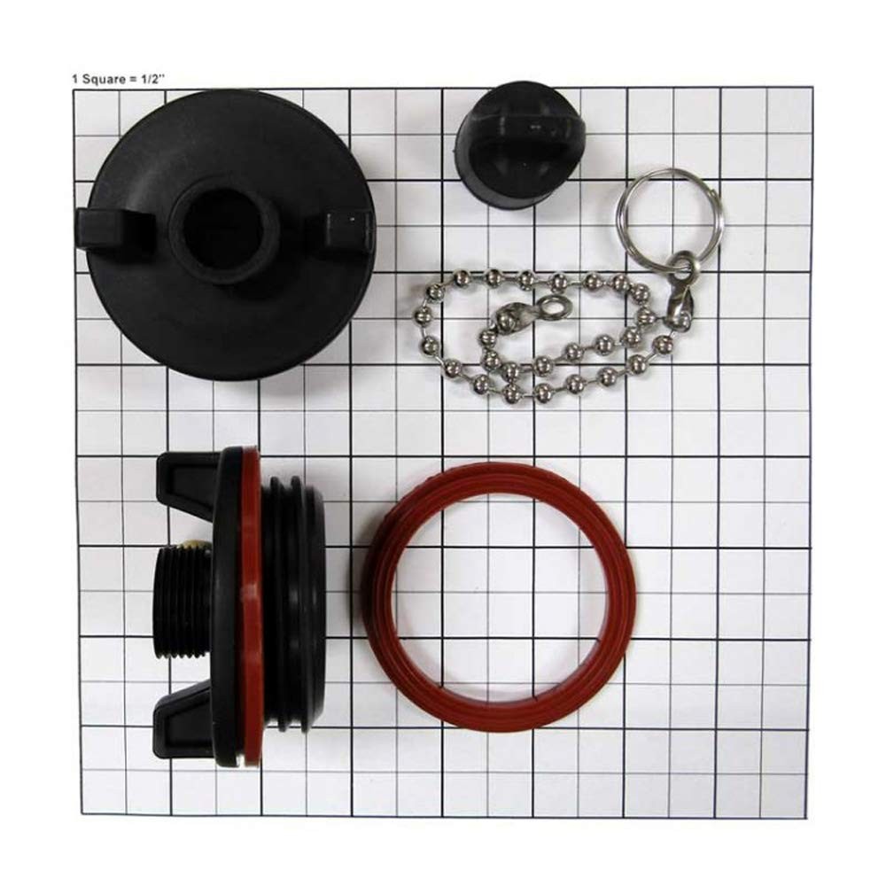 Ozark Trail and Cooler Drain Plug Assembly Black