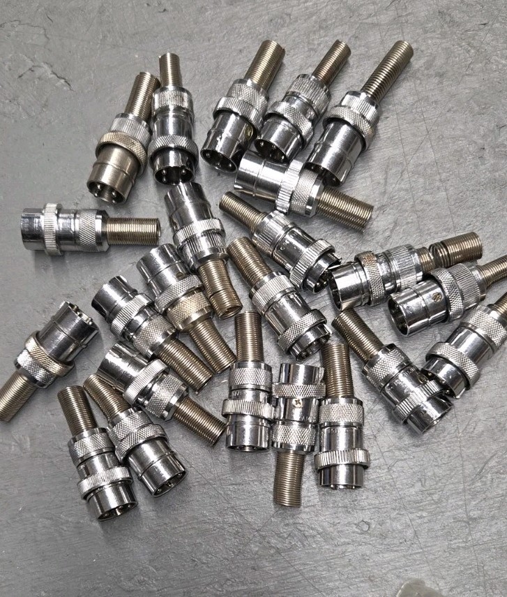 AMPHENOL (WIRE-PRO) 91-MC4M 4 PIN MICROPHONE CONNECTOR 3/8" MATE w/91-MC4F NOS