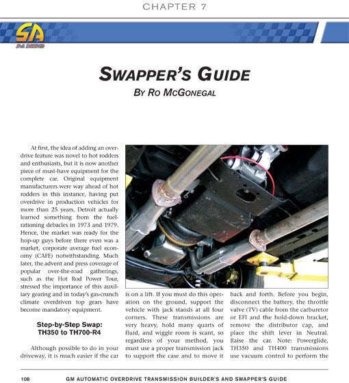 Gm 700R4 4L60 4L60E Transmission Builder Swapper Guide