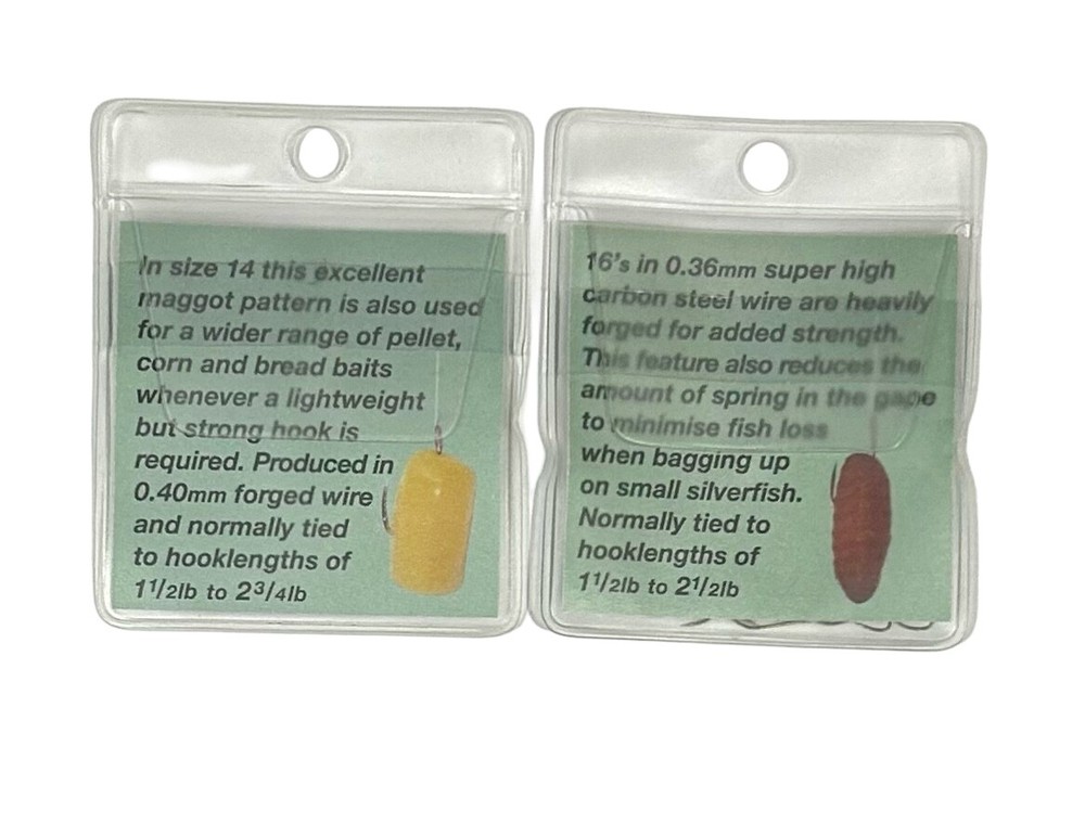 Drennan Silverfish Maggot Spade End Barbless Hooks