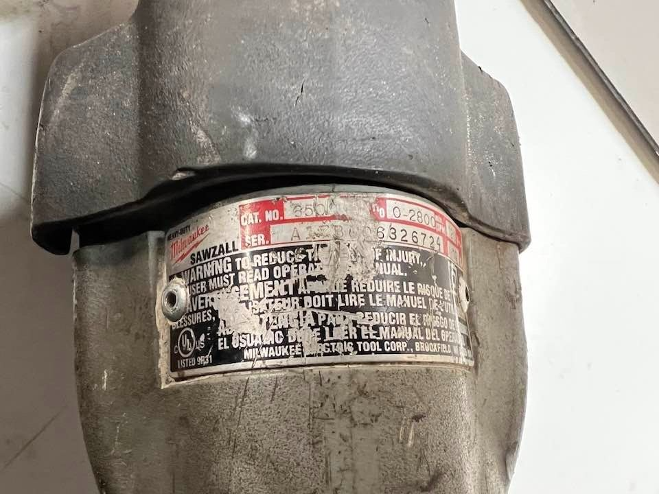 Milwaukee Sawzall Used Corded WORKING