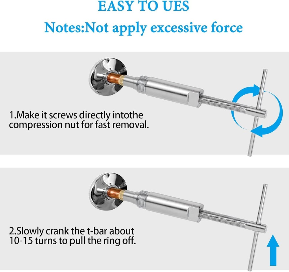Compression Sleeve Puller and Sleeve Remover for 1/2 Inch Compression Fitting...