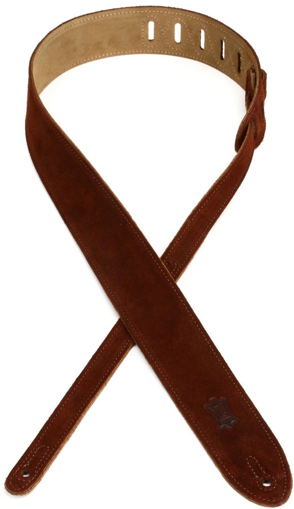 Levy's MS12 Suede Guitar Strap - Brown