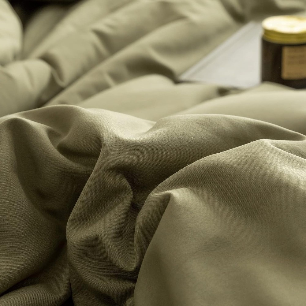 Soft & Affordable Queen Bedding Set - Olive Bohemian Comforter & Pillowcases