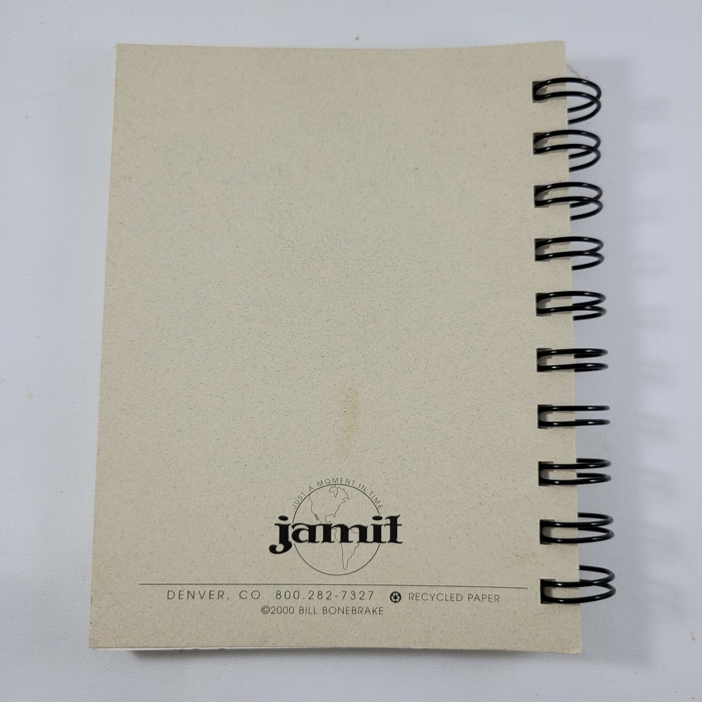 Zuni Bear Notepad with Blank Pages 5.5" Inches Small Spiral Notebook