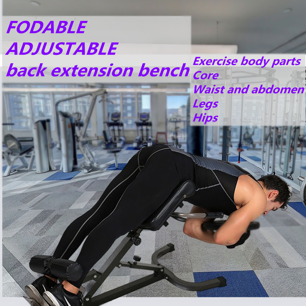 Roman Chair Adjustable Back Hyperextension Bench Machine Multi-Functional Bench