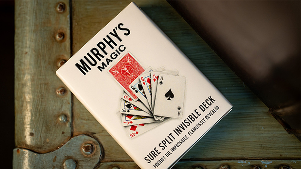 SURE SPLIT Invisible Deck Bicycle (Red) by Murphy's Magic