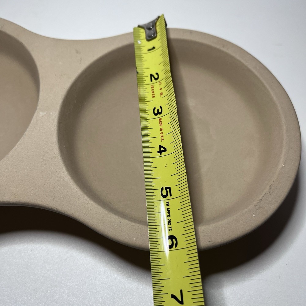 Pampered Chef Stoneware Microwave Double Egg Cooker