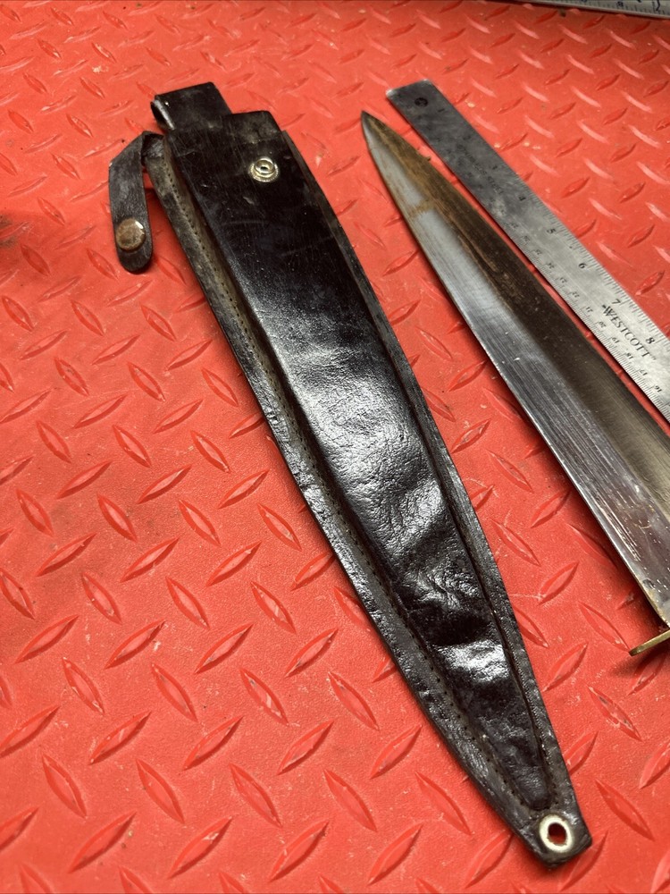 18" Dagger Including Handle from Pakistan with leather sheath